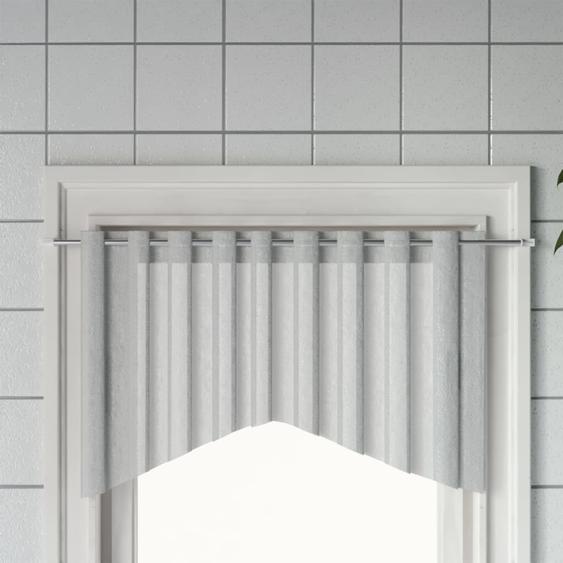Tringles à rideau 2 pcs blanc et argenté 90-130 cm aluminium