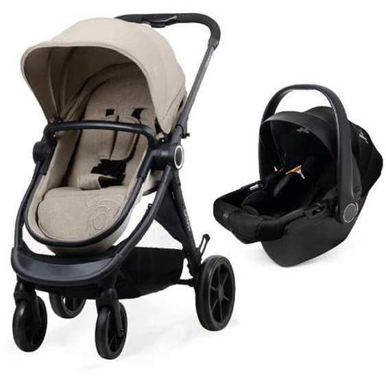 Trio Poussette, Nacelle, Et Siège Auto Happy Beige