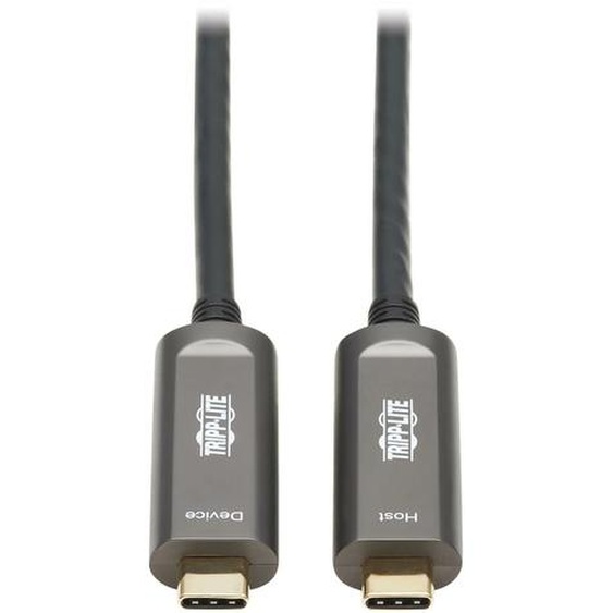 Tripp Lite U420F-10M-D321, 10 m, USB C, USB C, USB 3.2 Gen 2 (3.1 Gen 2), 10 Gbit/s, Noir, Gris