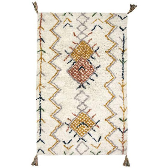 Trishna Tapis Enfant Coton Lavable Style Berbère Multicolore