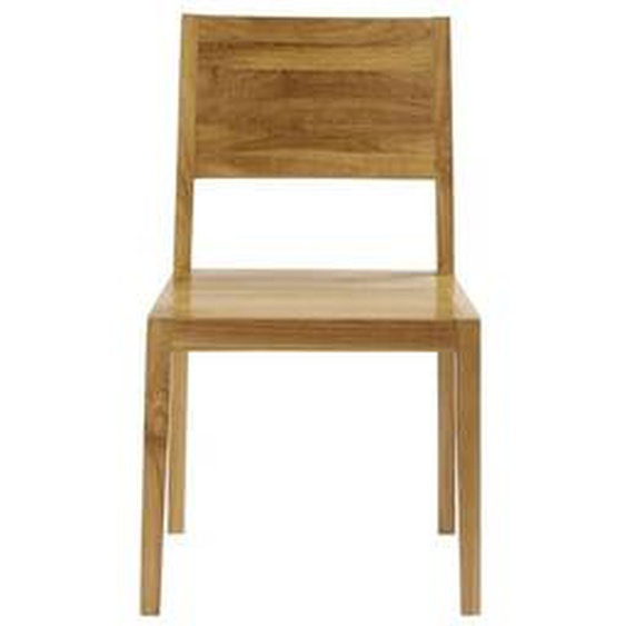 TRISTAN  Chaise en bois de teck massif naturel