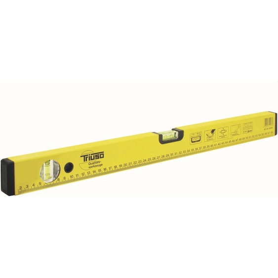 TRIUSO 100WW Niveau à bulle, 100cm, alu, jaune