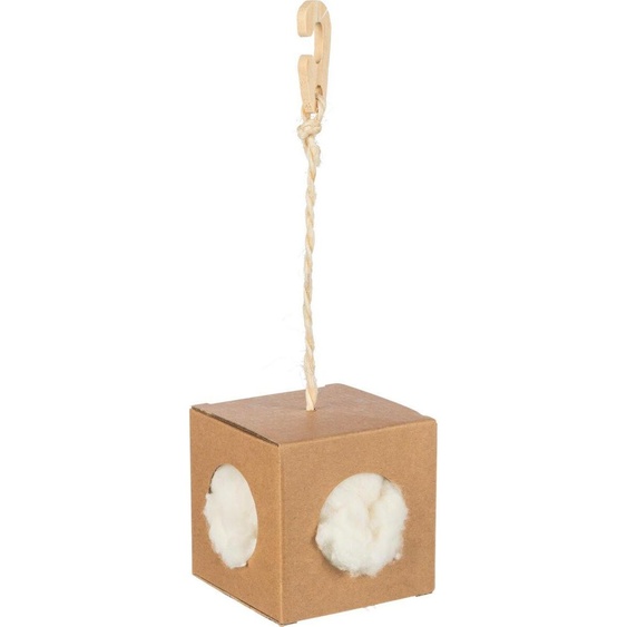 Boîte Trixie avec matériel de nidification, kapok, carton, 9 × 9 × 9 cm, 6 g