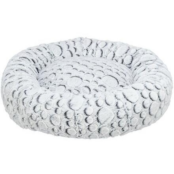 Trixie Cat Basket Mila Peluche ronde Blanc/Gris
