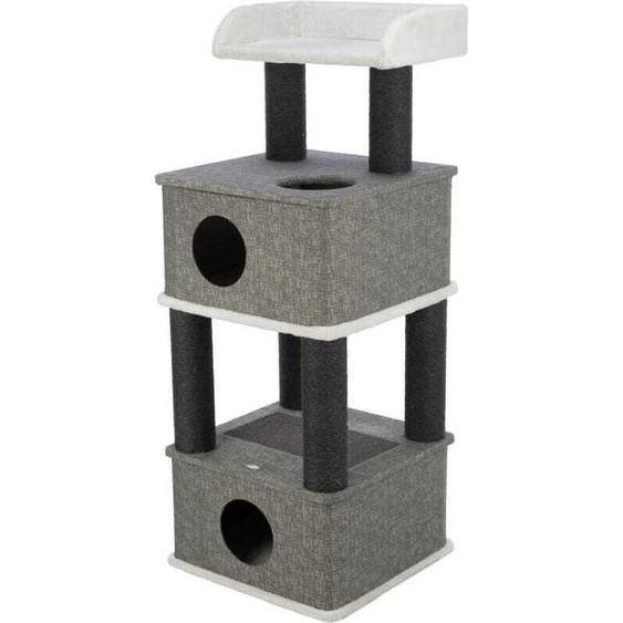 Trixie Griffoir ALMIRA, 2 grottes, aire de repos, 128 cm, gris