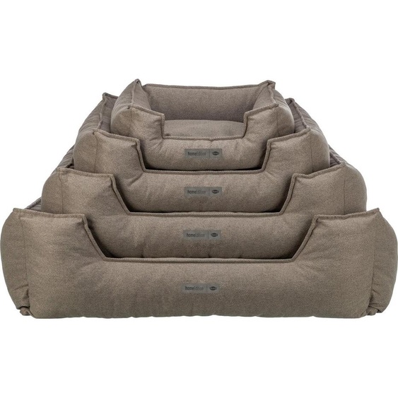 Trixie Lit pour chien GANO, rectangulaire avec bord coussin, tissu, gris-beige