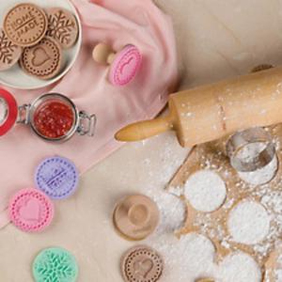 TRODAT Kit tampon à biscuit Cookie Stamp, 5 pièces