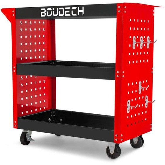 Troller - Chariot d’atelier à 3 étagères avec roues autobloquantes