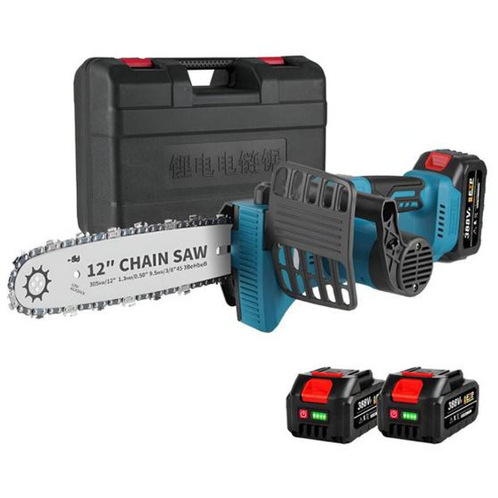 Tronçonneuse à batterie 18V,30cm Tronçonneuse Brushless,écran lcd - boite - 2 batteries et un chargeur