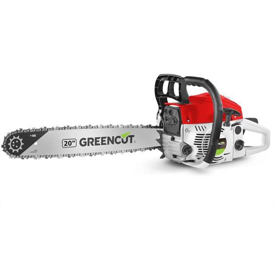 Tronçonneuse à essence Greencut GS610X - 61.2cc - 3.6cv - Moteur thermique 2 temps - Lame 20 - Longueur coupe 50,8cm - Abattage et élagage