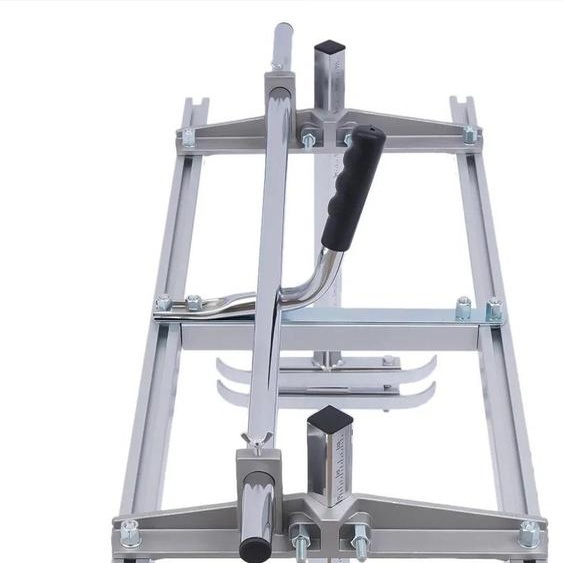 Tronçonneuse mobile - Aluminium - Pour guide 35-91 cm - Profondeur de coupe 1,2-30 cm - Largeur de coupe max 80 cm - Argenté