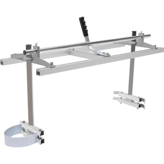 Tronçonneuse - Rail de guidage portable - Largeur de coupe 91 cm - Pour planches et troncs - Travaux de bois - Argent