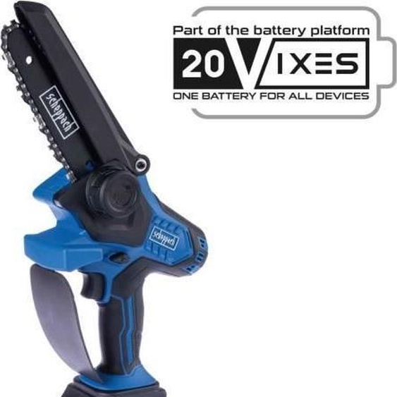 Tronçonneuse sans fil SCHEPPACH BC-PS150-X, Guide-chaîne 15,8cm, 20V IXES, Compacte et Légère, Sans batterie ni chargeur