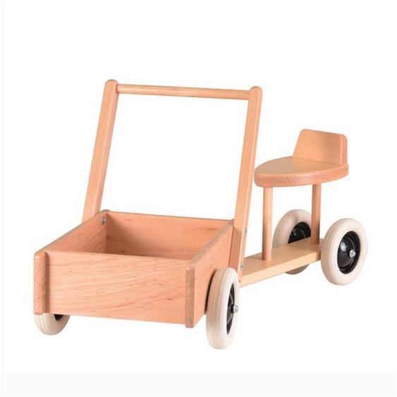 Trotteur Avec Bac En Bois Beige