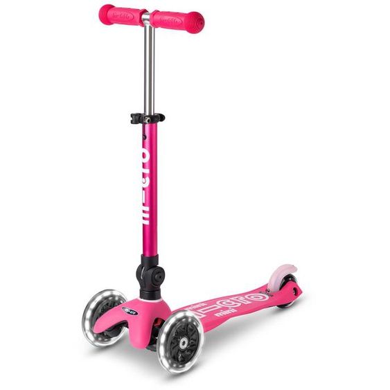 Trottinette 3 Roues Mini Micro Deluxe Pliable Led Rose