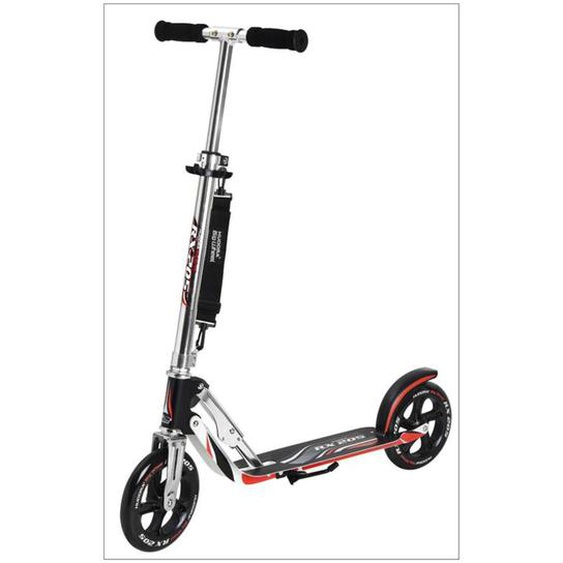 Trottinette Aluminium Big Wheel Rx 205. Noir Et Rouge Argent