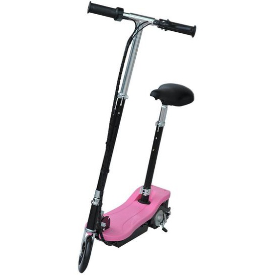 Trottinette Électrique Enfant Pliable 120w 10 Km/h Max. Hauteur Guidon Et Selle Réglable Rose