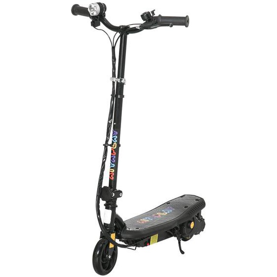 Trottinette Électrique Pliable Enfant 120w 12 Km/h Max. Hauteur Guidon Réglable Noir