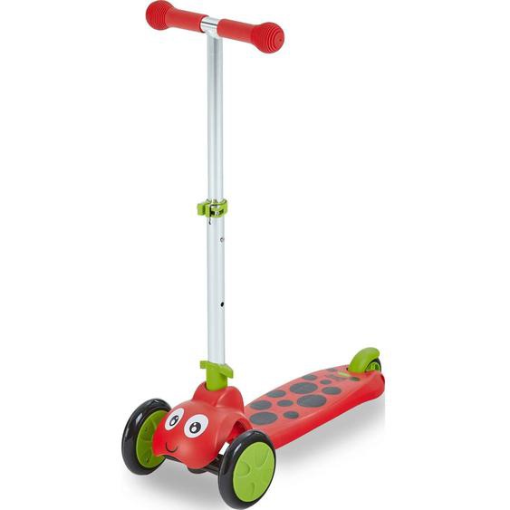Trottinette Enfant 3 Roues Scootie Bug Spot Métal Rouge - Vert
