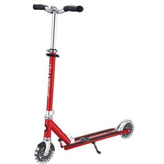 Trottinette Flow Element Lights Chrome Finish rouge