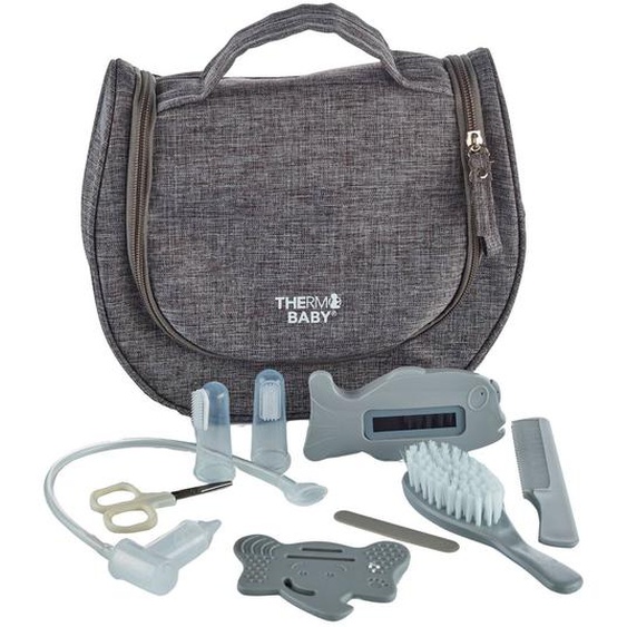 Trousse De Soin Bebe Avec Accessoires Gris