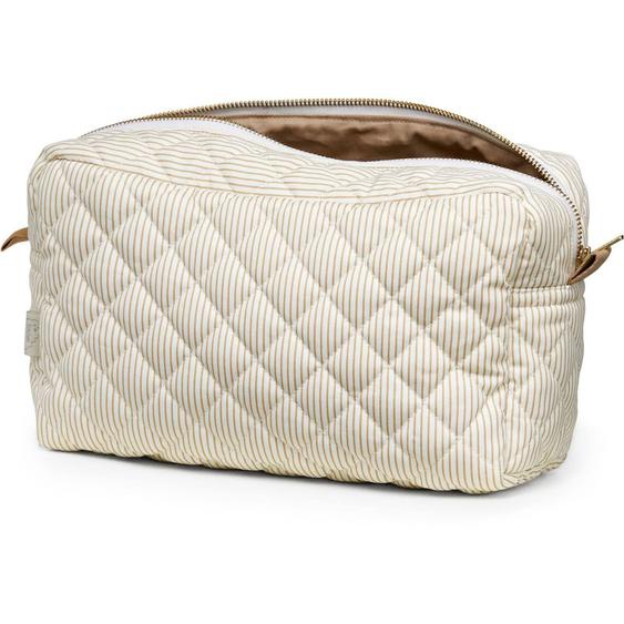 Trousse De Toilette Blanc, Camel