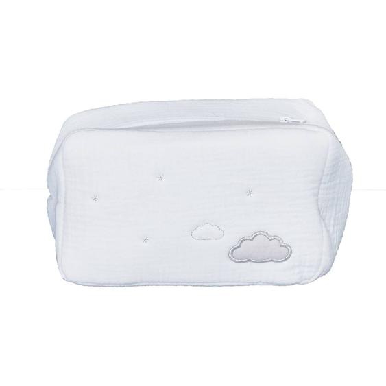 Trousse De Toilette En Coton Bio Blanc