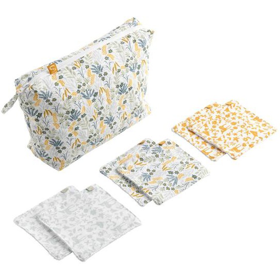 Trousse De Toilette En Coton Vert Tilleul