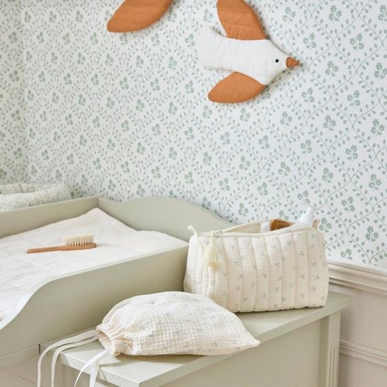 Trousse De Toilette En Gaze De Coton Imprimé Hirondelles