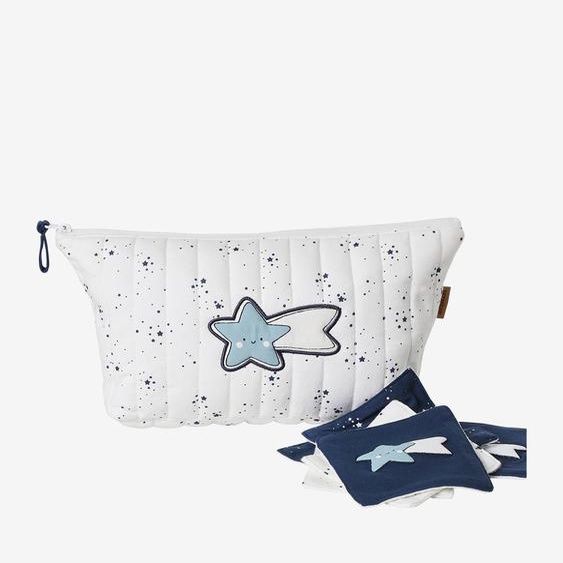 Trousse de toilette enfant en coton écru