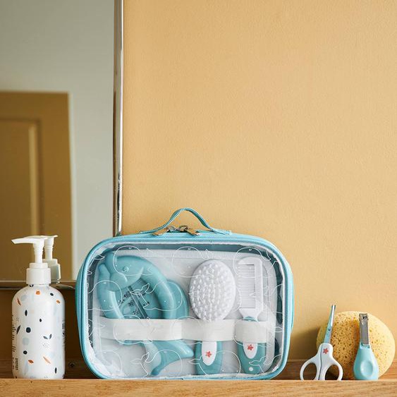 Trousse de toilette et de soin bleu
