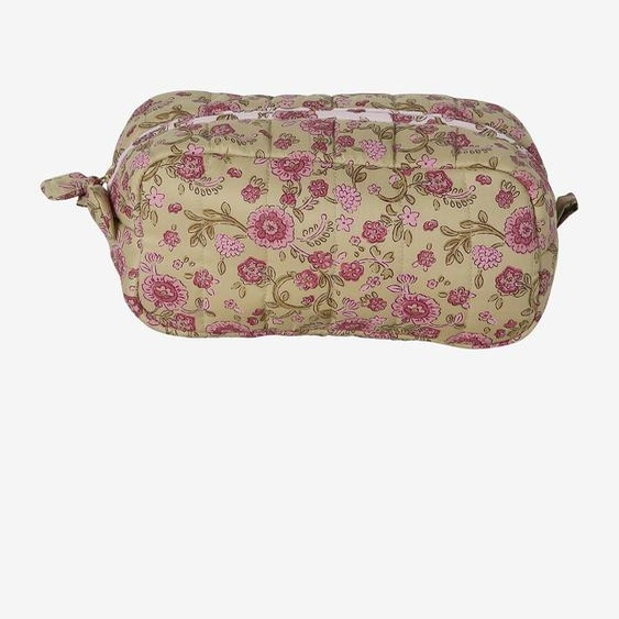 Trousse de toilette petit format blanc imprimé