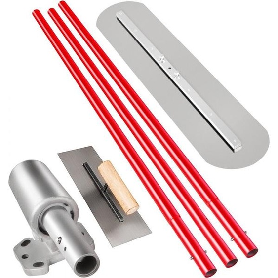 Truelle de lissage Outil béton - Bull Float 900x200mm - Acier Lisseur Béton Résistant au sol - Surface de bétonnage.