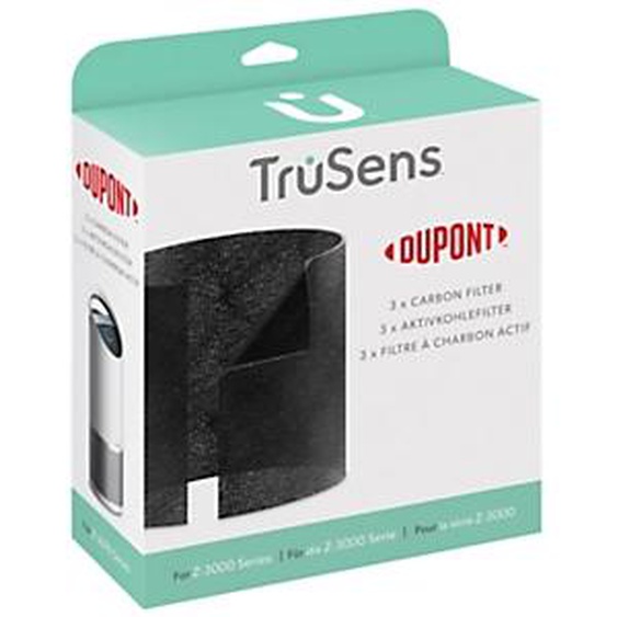 TruSens Filtre à charbon actif DuPont pour purificateur dair Z-3000 TruSens - Paquet de 3