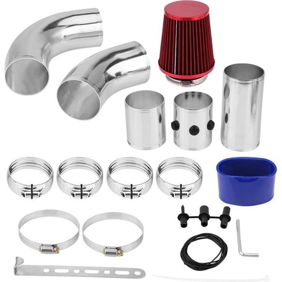 Tube dadmission dair froid, élément filtrant 76 mm Alliage daluminium universel pour véhicules