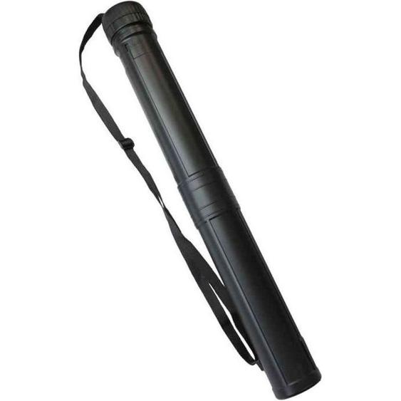 Tube de Transport / Envoi Plastique Diam 80 mm Extensible 78 à 1350 mm Noir