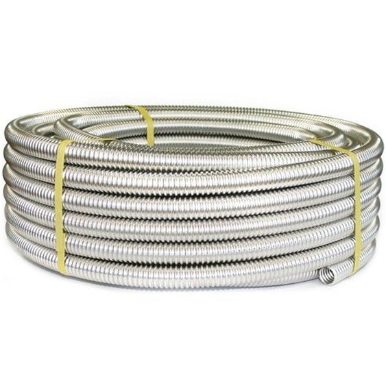 Tube ondulé en acier inoxydable CSST304 recuit, en couronne, pour circuits dalimentation deau DN25 x 30m