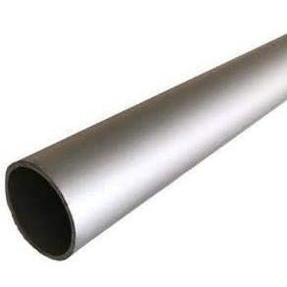 Tube penderie rond - HOMEWELL - 25 mm - Aluminium satiné - Longueur 1000 mm - Design contemporain