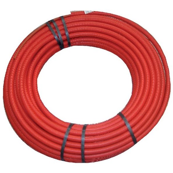 Tube PER pré gainé rouge 100 m 13/16 SOMATHERM 113-16-100S