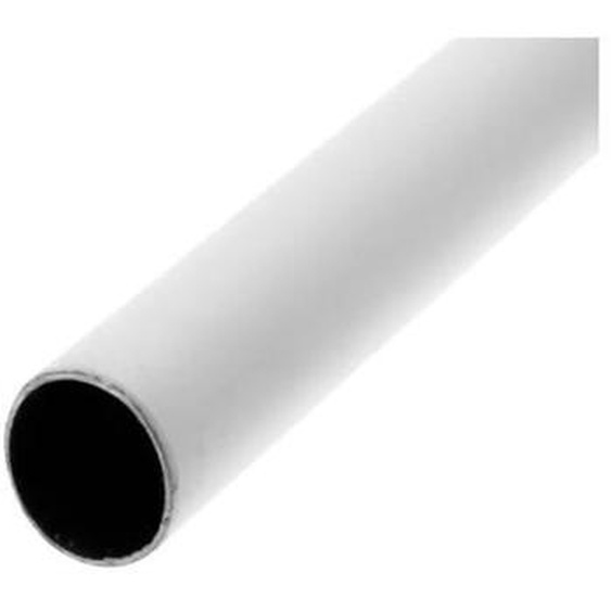 Tube pour penderie, diamètre 16 mm, longueur 120cm, blanc