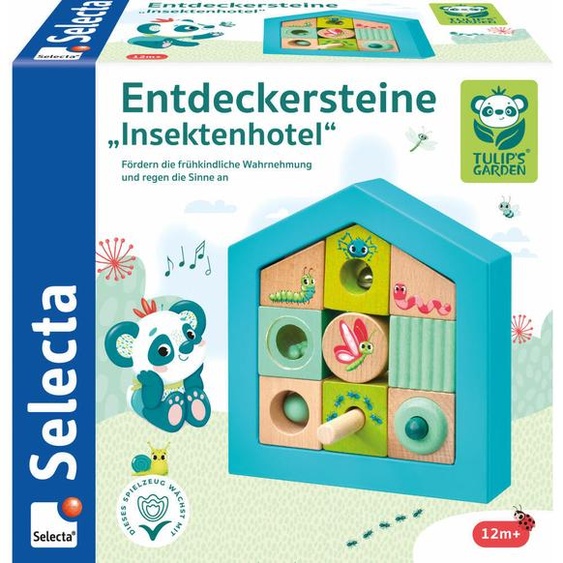 TULIPS GARDEN by Selecta Monde des tout-petits Pierres de découverte Hôtel pour insectes 11 pièces 62087