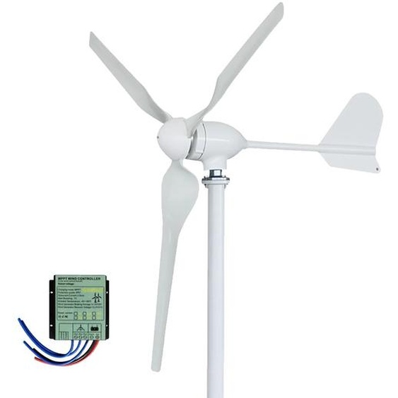 Turbine horizontale, puissance 3000W, faible niveau sonore, avec régulateur MPPT, 3000W, 12V