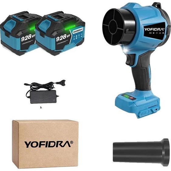 Turbo-souffleur, puissance 3000W, vitesse réglable, batterie 2PCS 928VF