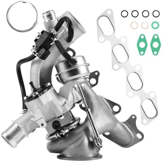 Turbocompresseur, compatible avec les moteurs 1,4 L, compatible avec les modèles Chevrolet, Chevy Cruze, Sonic et Trax, ainsi que Buick, équipement de mise à niveau haute performance, 49 (L) x 40 (l) cm, poids : 9 600 g