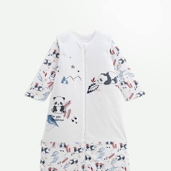 Turbulette Dhiver En Velours Avec Manches Amovibles Et Jambes Séparables Tao Ecru