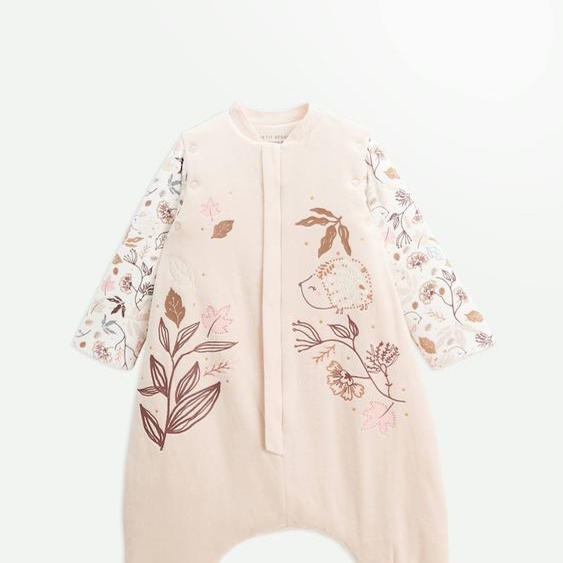 Turbulette Dhiver En Velours Avec Pieds Retroussables Et Manches Amovibles Chincha Rose