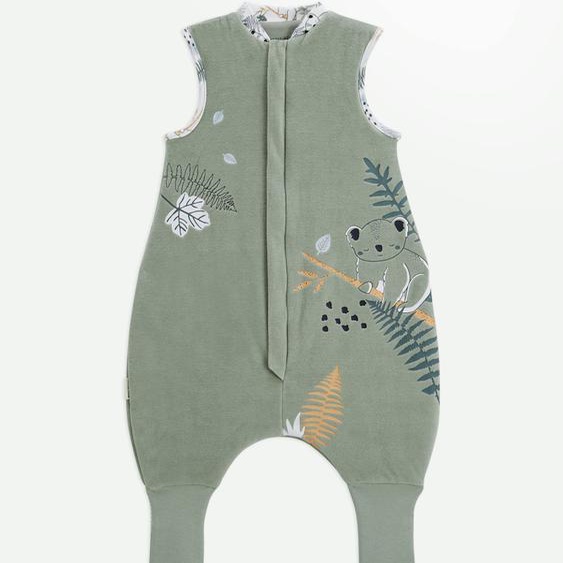 Turbulette Tog 2 En Velours Avec Pieds Retroussables Noah Vert