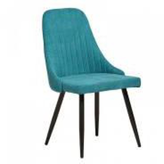 Turquoise Lot de 2 chaises de table RONI Turquoise  - Polypropylène - 0