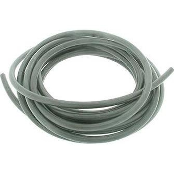 Tuyau à carburant noir en caoutchouc. Longueur : 5 m, diamètre extérieur : 10 mm, diamètre intérieur : 4,5 mm