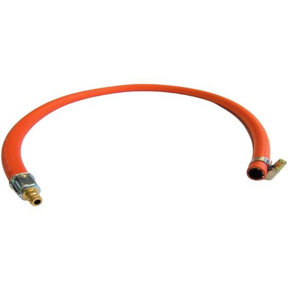 Tuyau à gaz propane-butane Zatech avec raccord rapide 10 m 20 bars Ø 9,0 mm DN5 connecteur x extrémité ouverte, collier de serrage inclus Camping-car Barbecue à gaz Camping